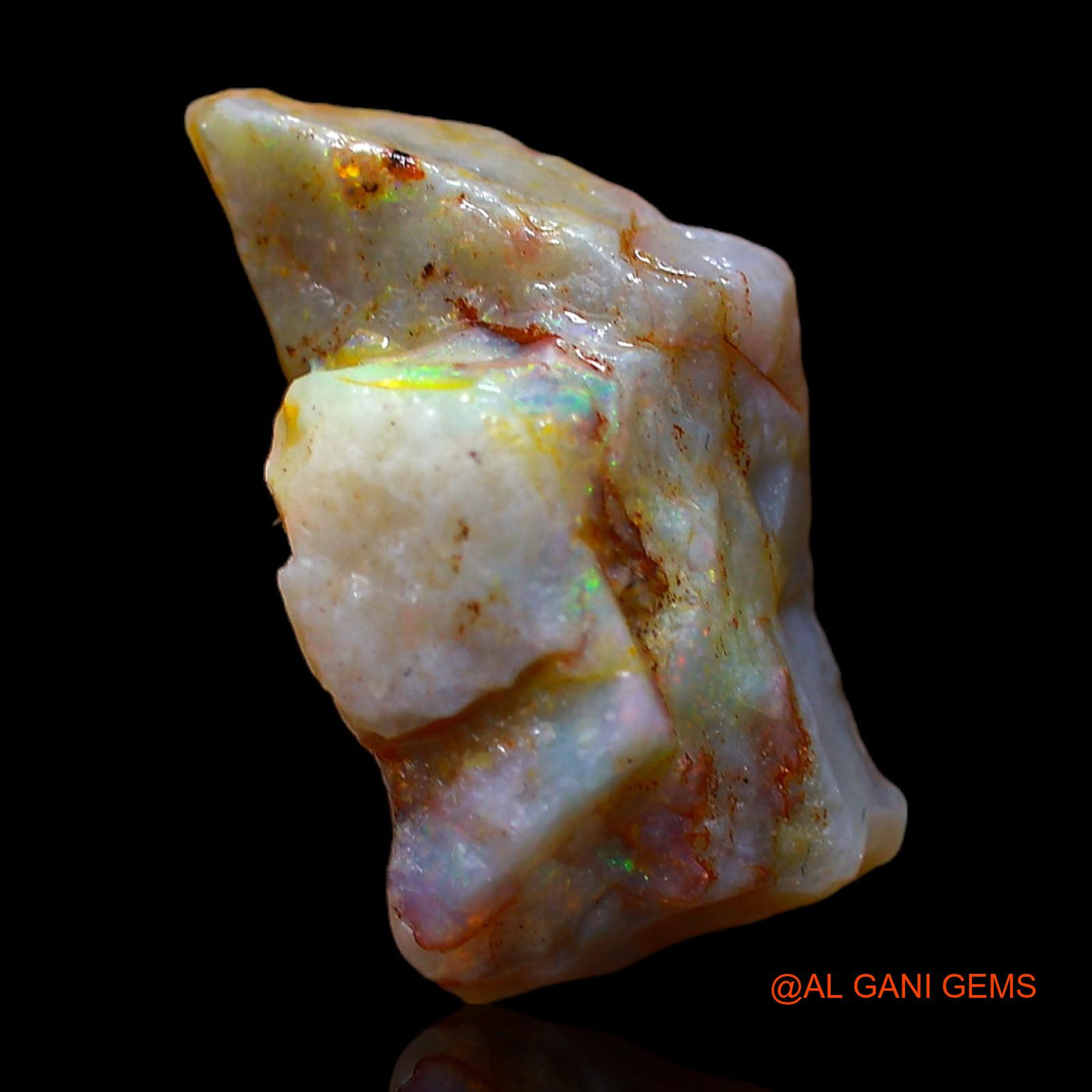 5.00 Cts Natural Australian Fire Opal Loose Gemstone Fancy Rough 18x9x6 mm RC-675