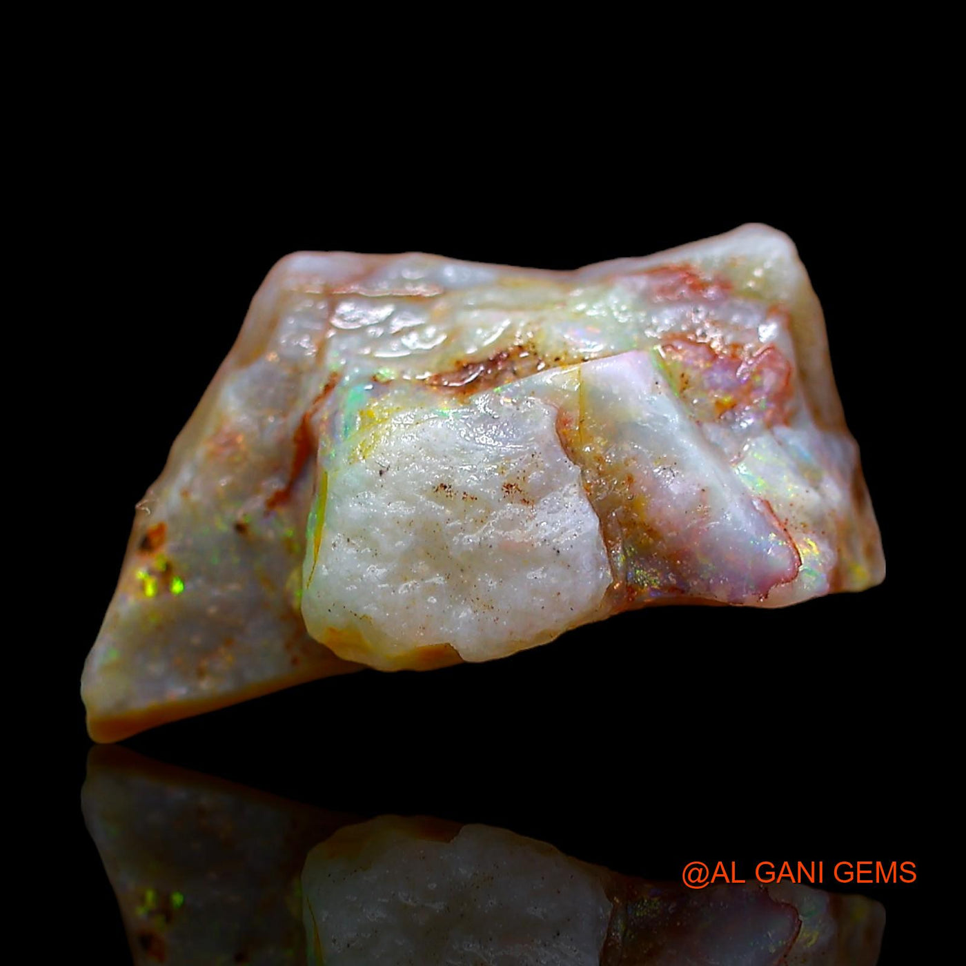 5.00 Cts Natural Australian Fire Opal Loose Gemstone Fancy Rough 18x9x6 mm RC-675