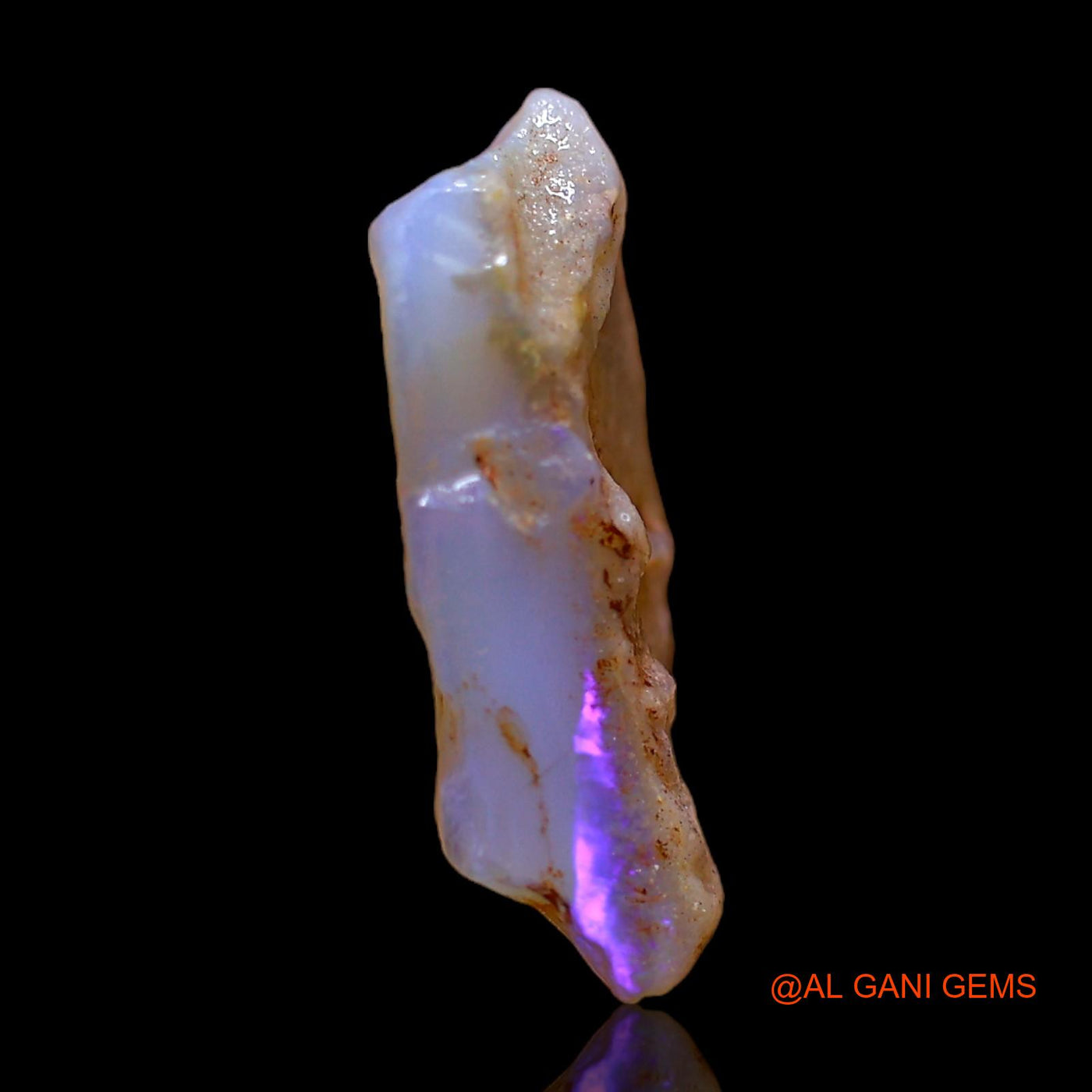 Natural Untreated Fire Opal Loose Gemstone Fancy Rough From Australia 5.00 Cts 15x13x5 mm RC-691