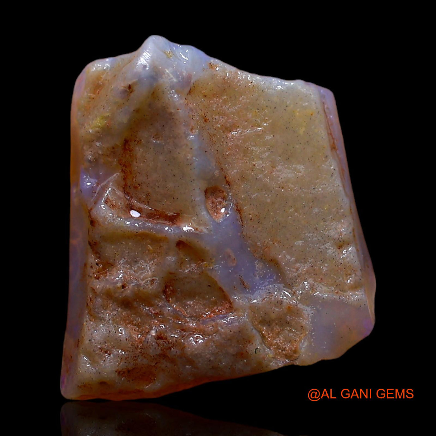 Natural Untreated Fire Opal Loose Gemstone Fancy Rough From Australia 5.00 Cts 15x13x5 mm RC-691