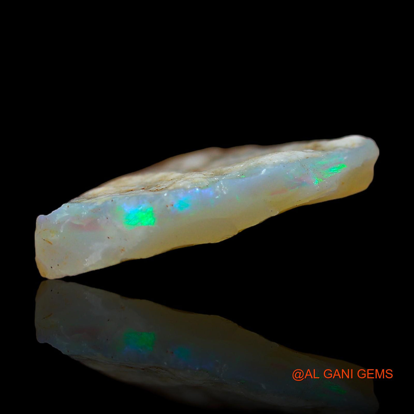 Natural Untreated Fire Opal Loose Gemstone Fancy Rough From Australia 4.00 Cts 15x14x3 mm RC-692