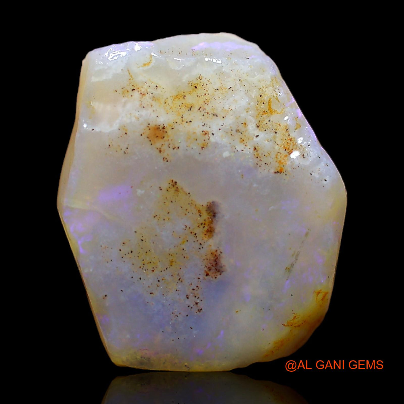 Natural Untreated Fire Opal Loose Gemstone Fancy Rough From Australia 6.00 Cts 16x13x4 mm RC-694