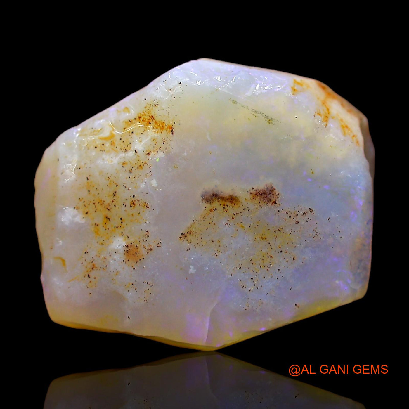 Natural Untreated Fire Opal Loose Gemstone Fancy Rough From Australia 6.00 Cts 16x13x4 mm RC-694