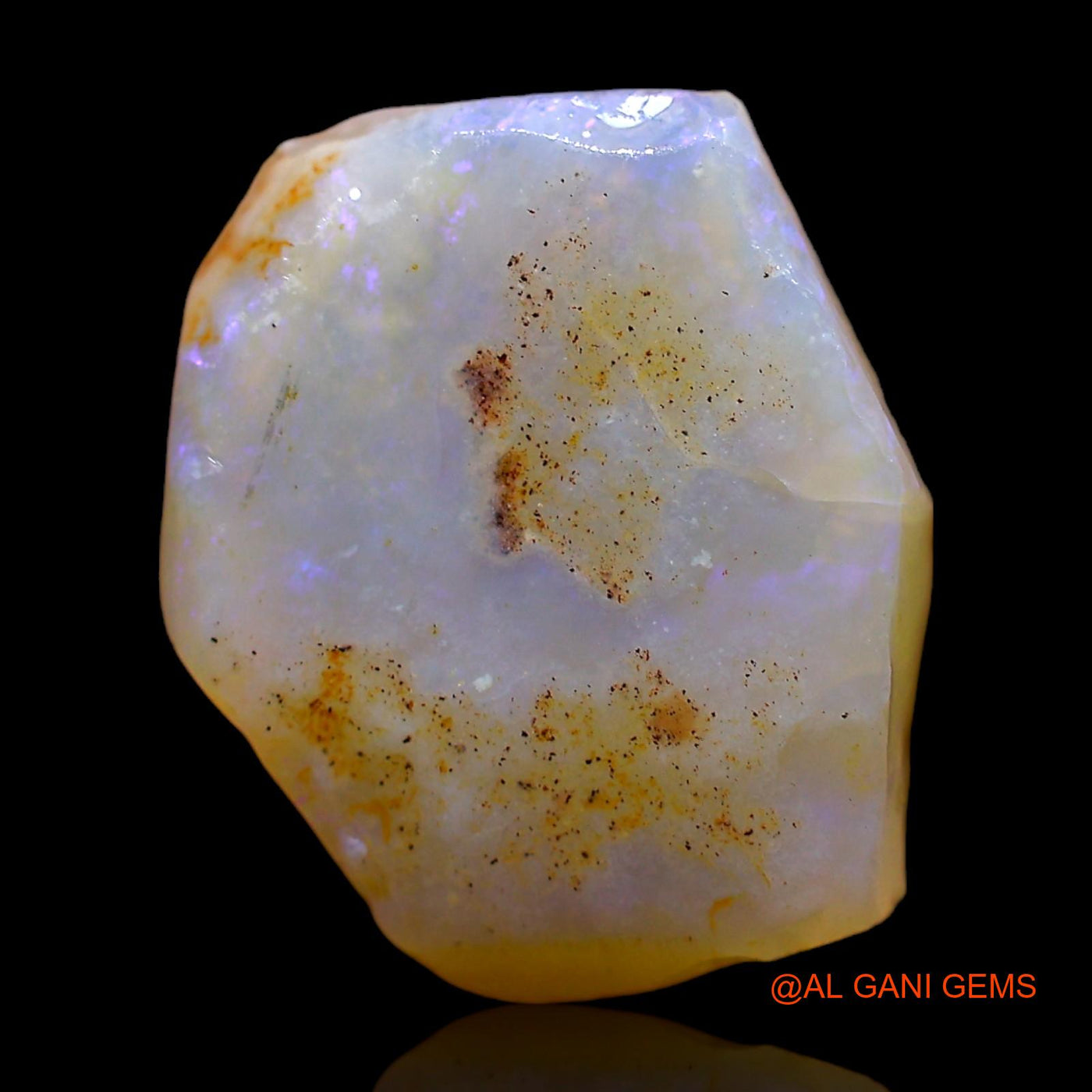Natural Untreated Fire Opal Loose Gemstone Fancy Rough From Australia 6.00 Cts 16x13x4 mm RC-694
