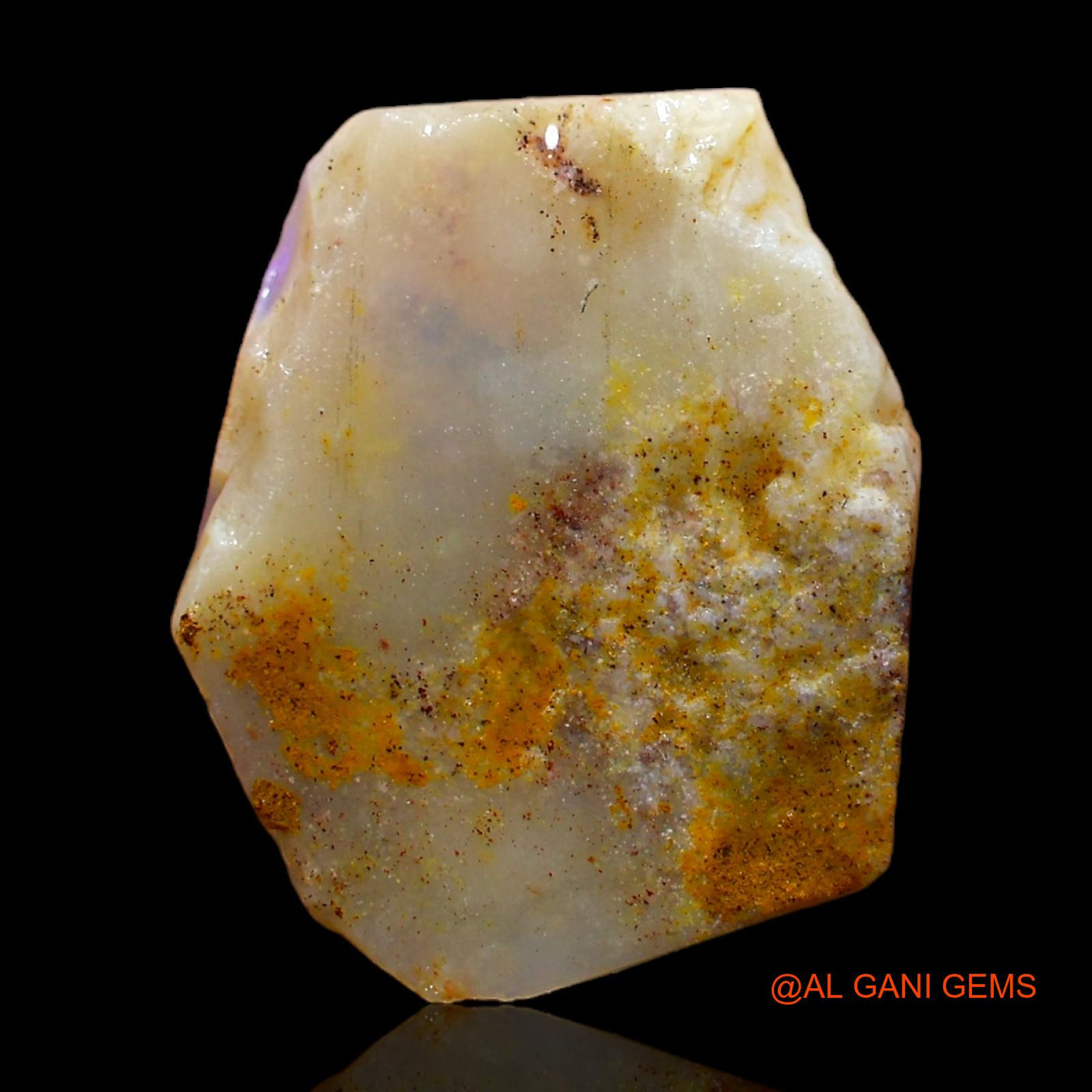 Natural Untreated Fire Opal Loose Gemstone Fancy Rough From Australia 6.00 Cts 16x13x4 mm RC-694