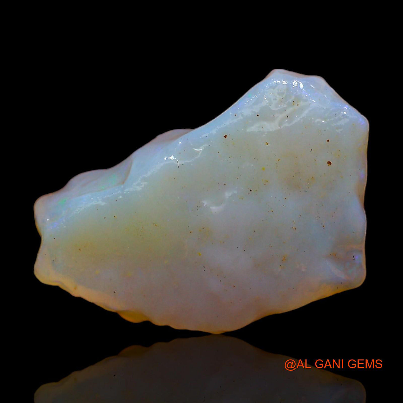 Natural Fire Opal Gemstone 4.00 Cts Loose Fancy Rough From Australia 16x11x4 mm RC-705