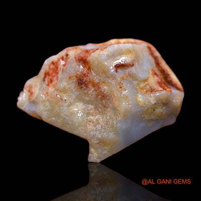 Natural Untreated Fire Opal Loose Gemstone Fancy Rough From Australia 6.00 Cts 13x12x7 mm RC-710