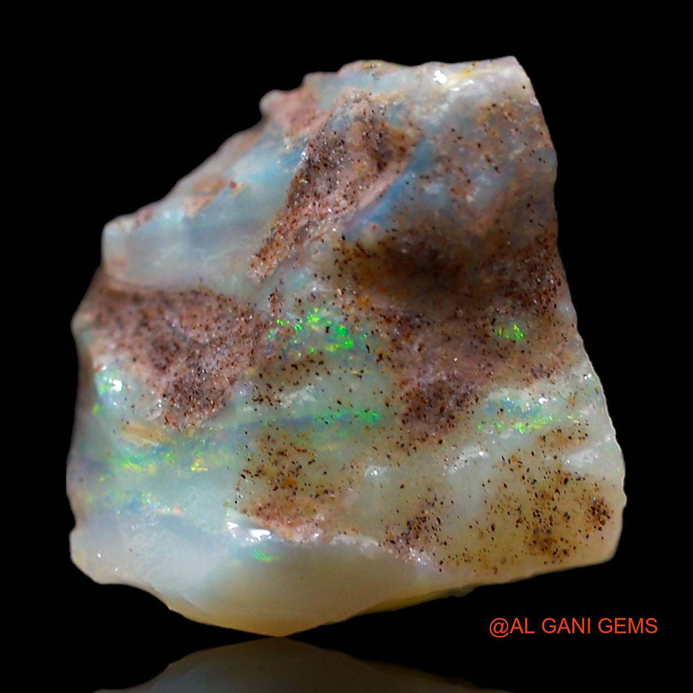Natural Untreated Fire Opal Loose Gemstone Fancy Rough From Australia 4.00 Cts 13x13x5 mm RC-724