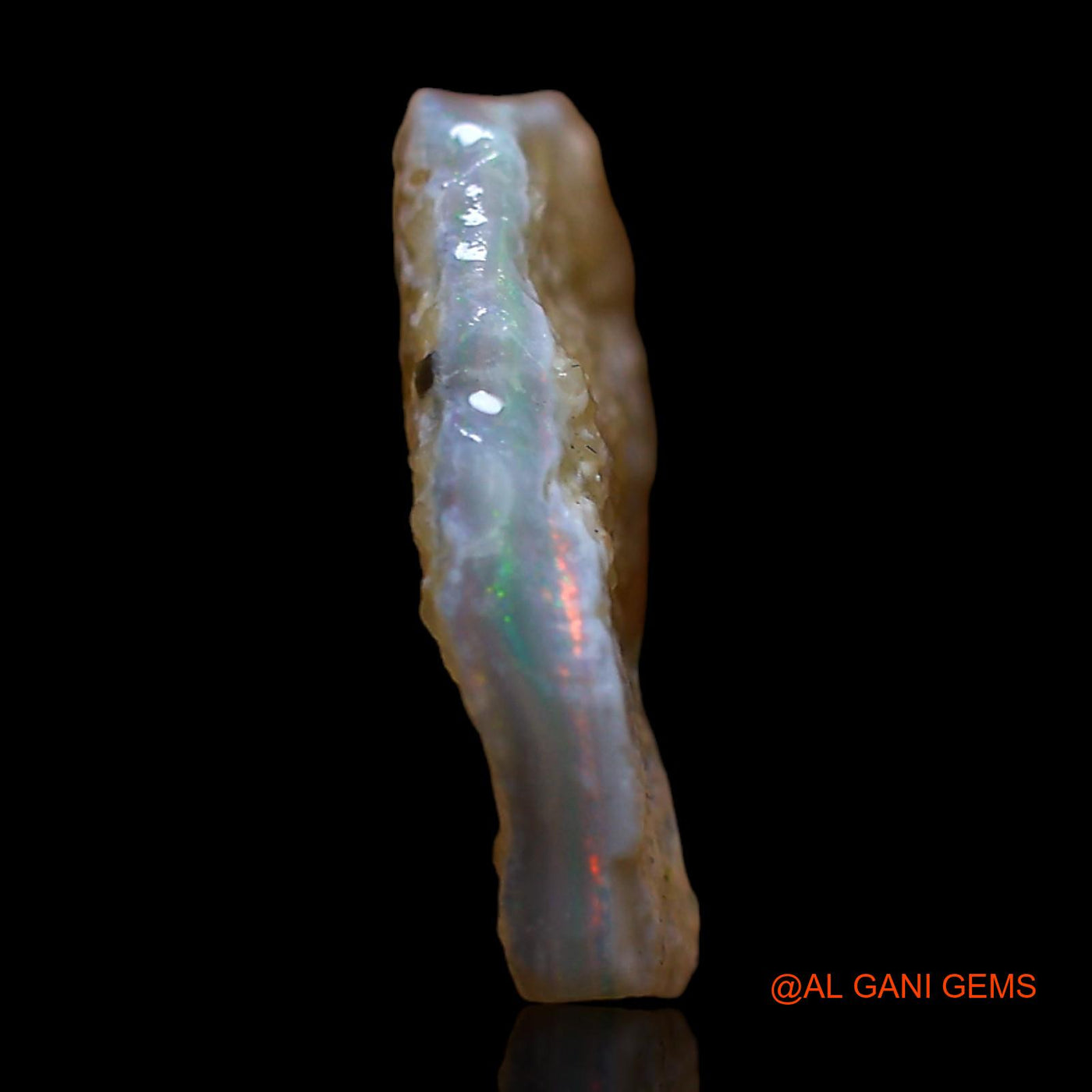 3.00 Cts Natural Australian Fire Opal Loose Gemstone Fancy Rough 16x13x3 mm RC-728