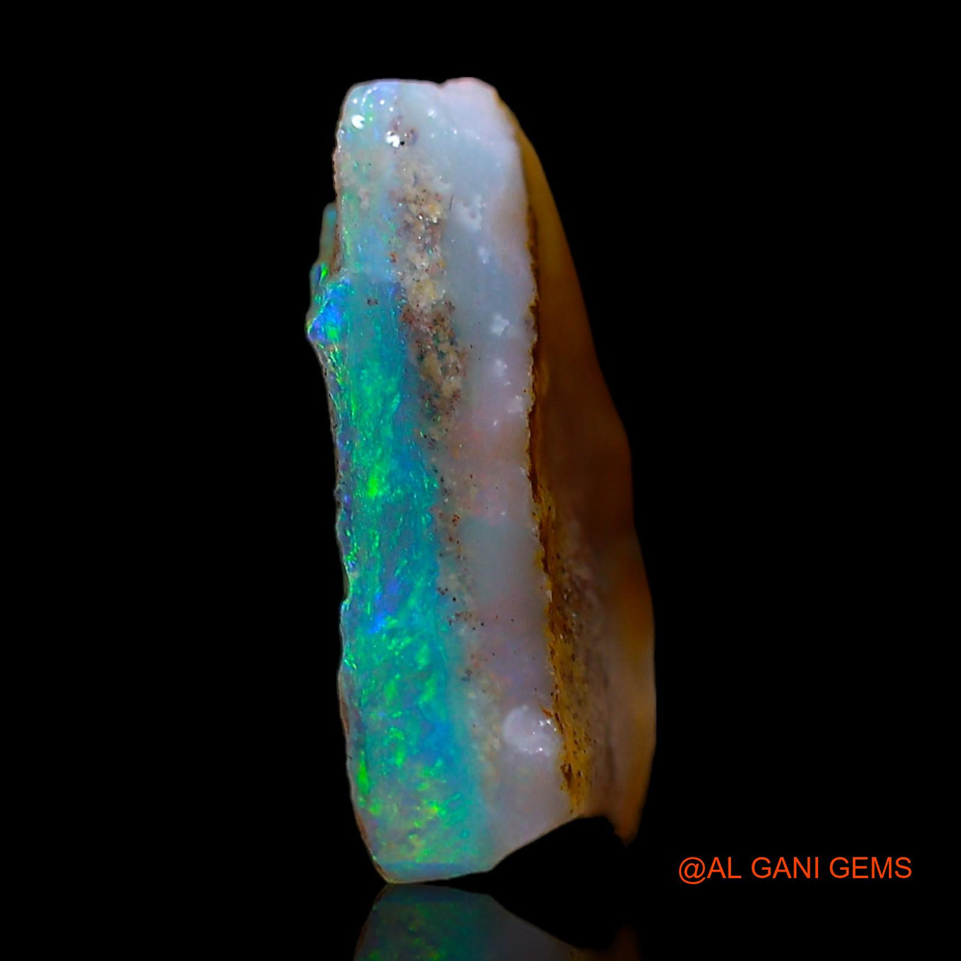 2.00 Cts Natural Australian Fire Opal Loose Gemstone Fancy Rough 13x13x5 mm RC-733