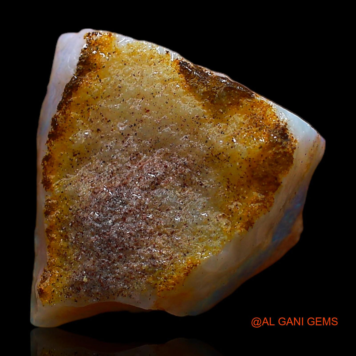 2.00 Cts Natural Australian Fire Opal Loose Gemstone Fancy Rough 13x13x5 mm RC-733