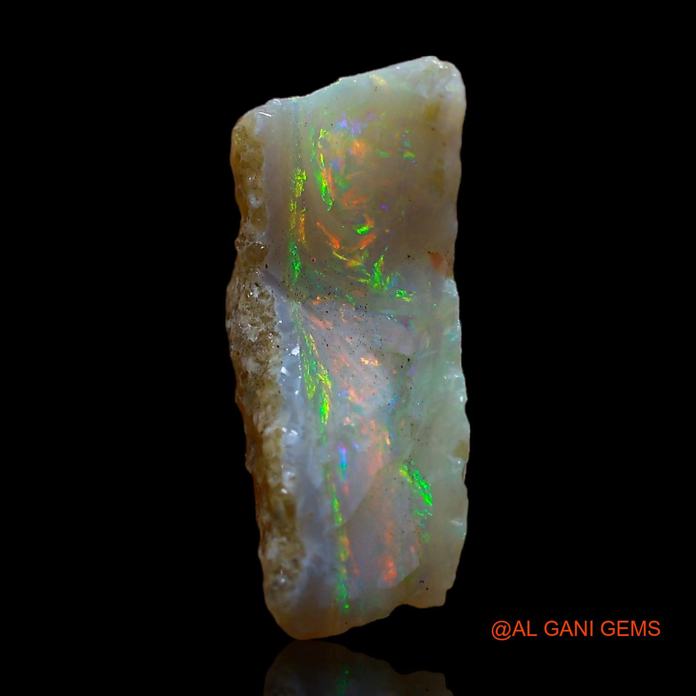 4.00 Cts Natural Australian Fire Opal Loose Gemstone Fancy Rough 15x6x4 mm RC-734