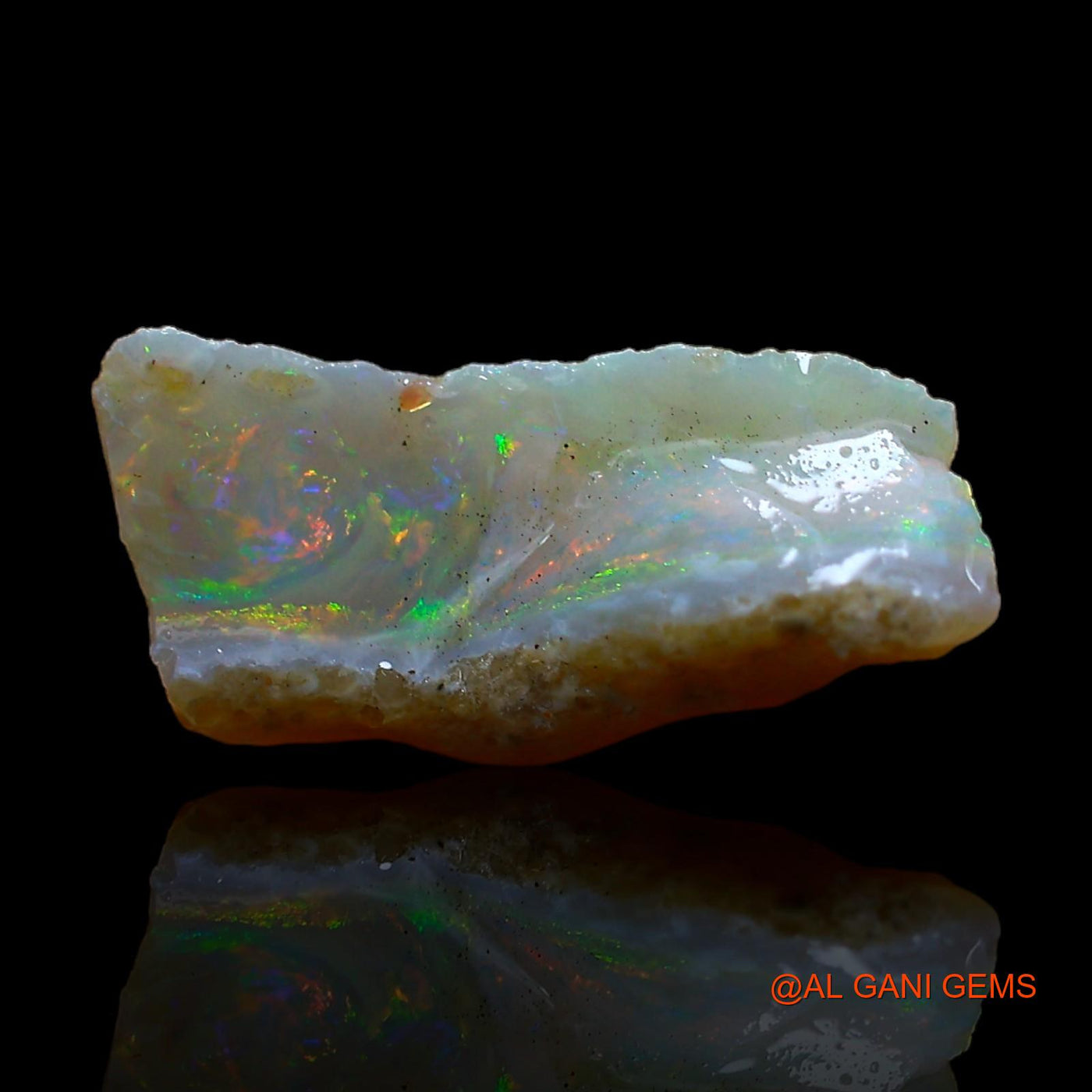 4.00 Cts Natural Australian Fire Opal Loose Gemstone Fancy Rough 15x6x4 mm RC-734