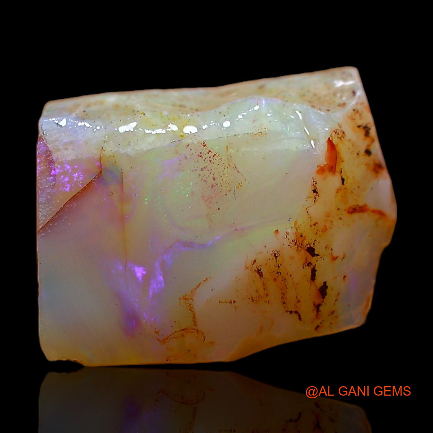 5.00 Cts Natural Australian Fire Opal Loose Gemstone Fancy Rough 13x10x5 mm RC-737