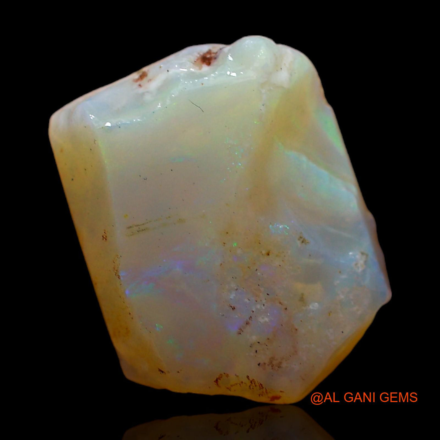 Natural Untreated Fire Opal Loose Gemstone Fancy Rough From Australia 3.00 Cts 14x11x3 mm RC-738