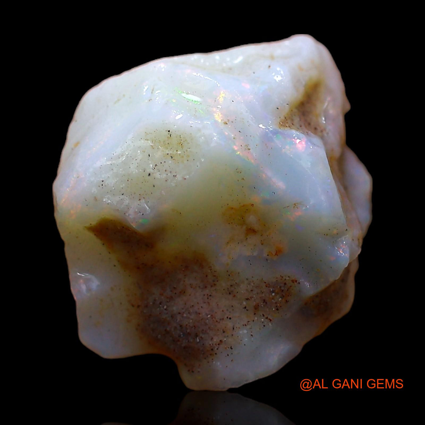 Natural Untreated Fire Opal Loose Gemstone Fancy Rough From Australia 5.00 Cts 13x11x6 mm RC-743