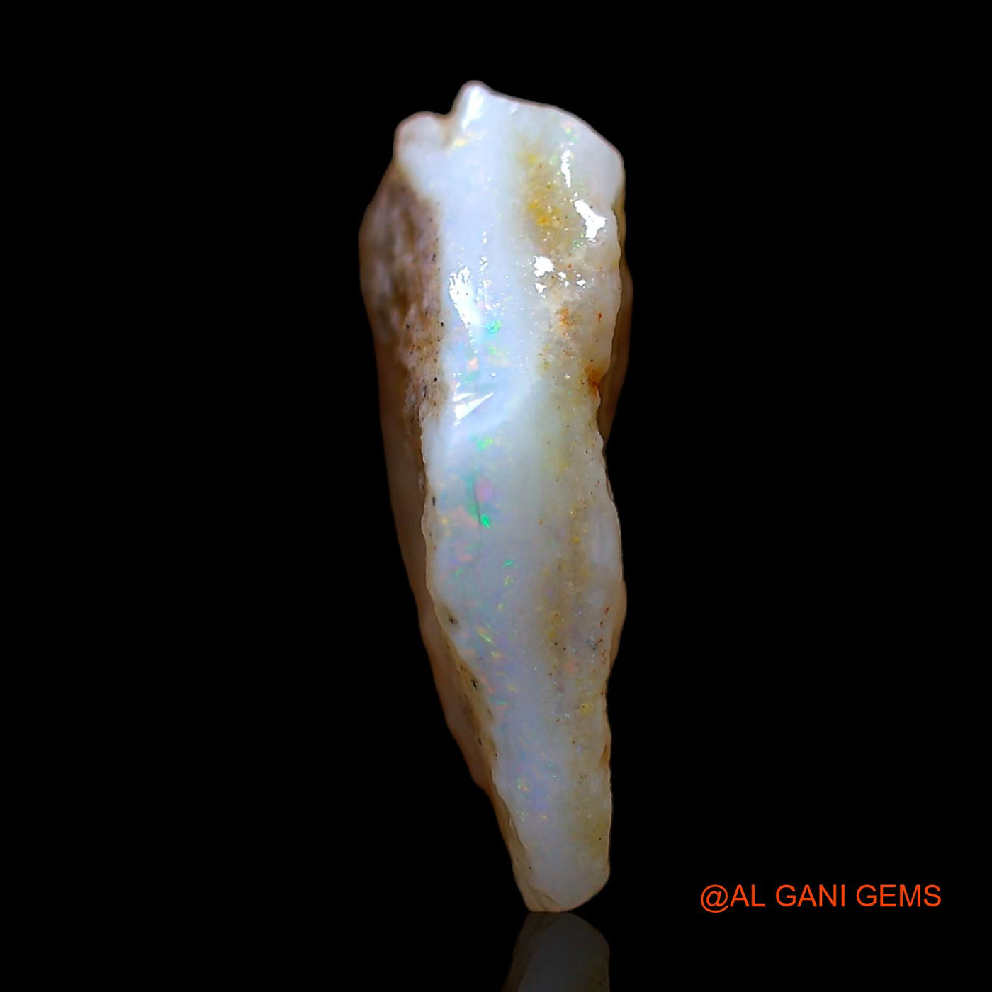 Natural Fire Opal Gemstone 4.00 Cts Loose Fancy Rough From Australia 16x11x5 mm RC-744