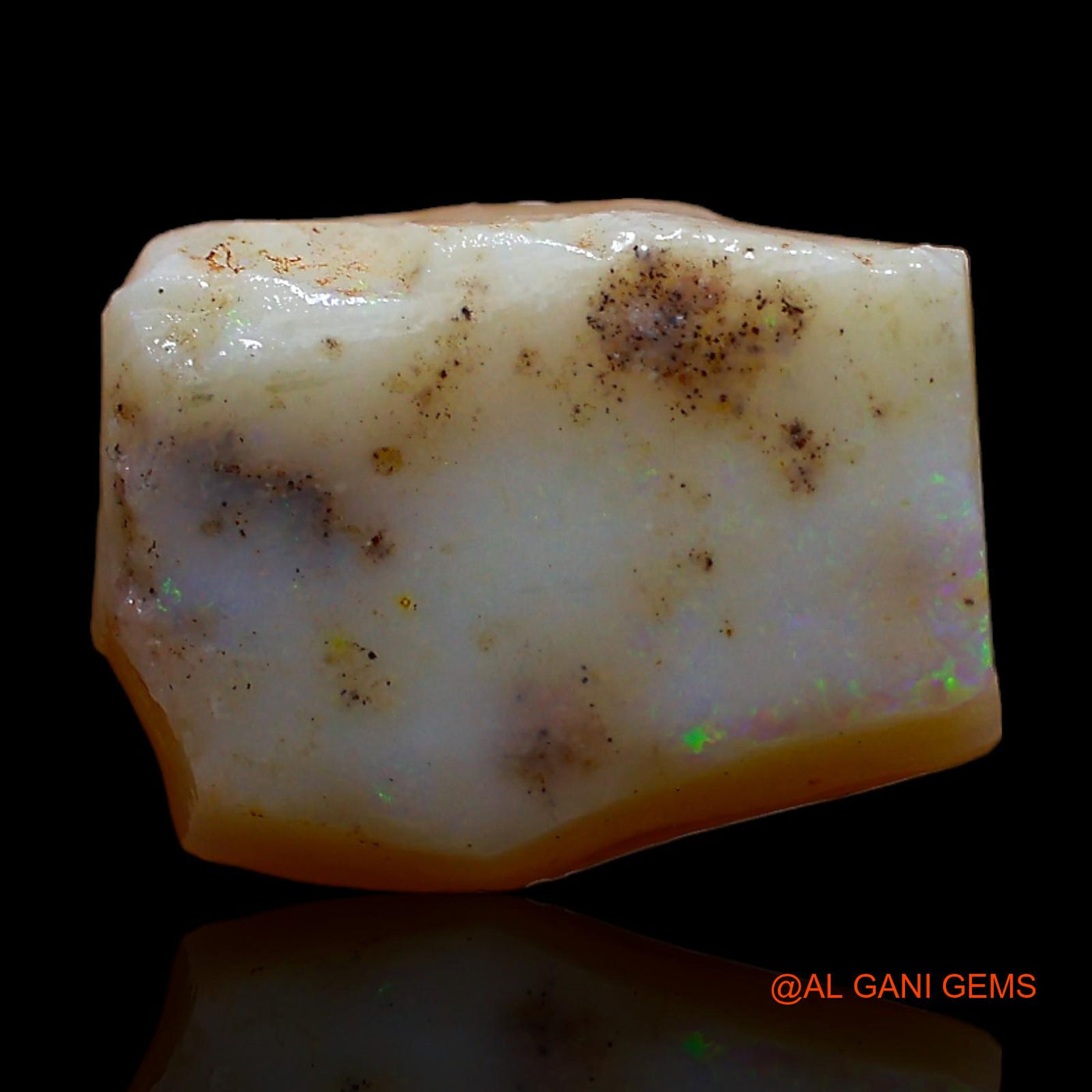 Natural Untreated Fire Opal Loose Gemstone Fancy Rough From Australia 4.00 Cts 13x10x4 mm RC-749