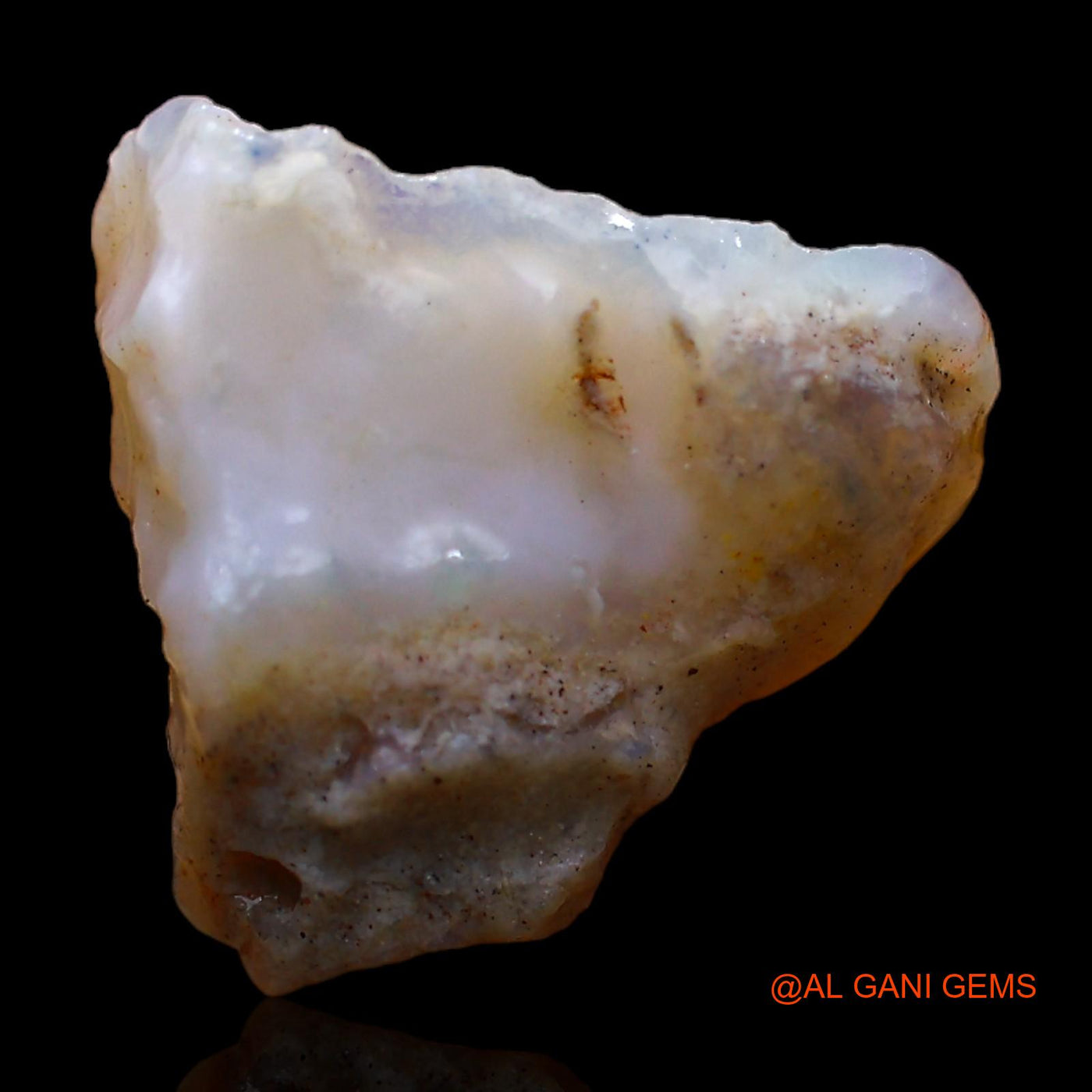 Natural Untreated Fire Opal Loose Gemstone Fancy Rough From Australia 4.00 Cts 13x12x7 mm RC-750