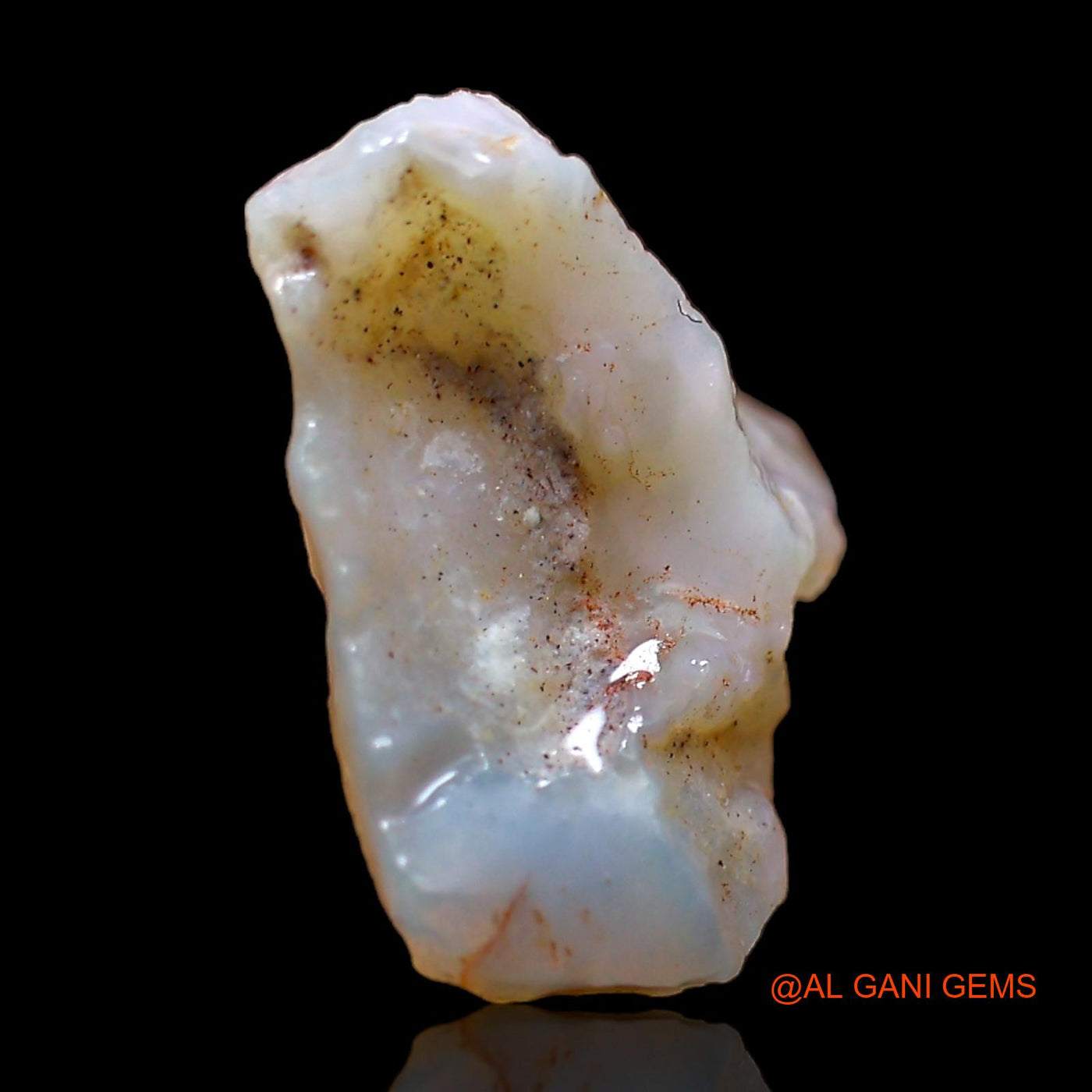 Natural Untreated Fire Opal Loose Gemstone Fancy Rough From Australia 4.00 Cts 13x12x7 mm RC-750