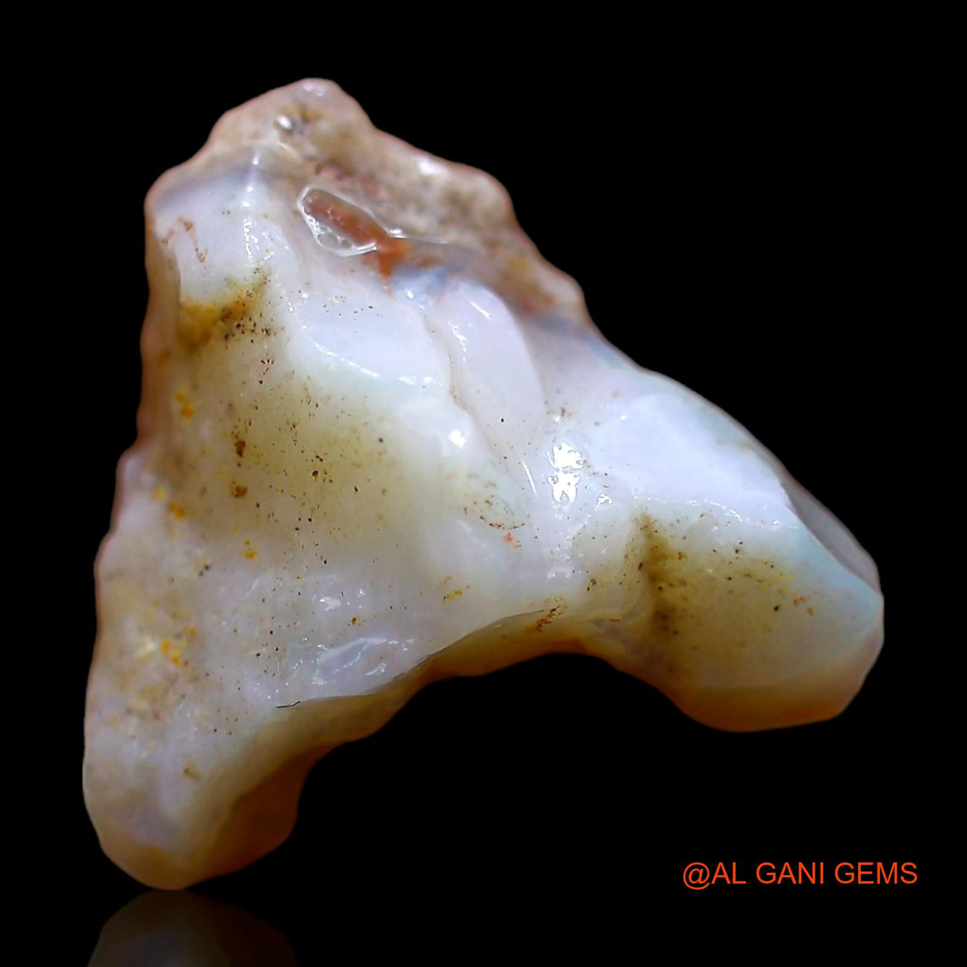 Natural Untreated Fire Opal Loose Gemstone Fancy Rough From Australia 4.00 Cts 13x12x7 mm RC-750
