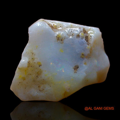 Natural Untreated Fire Opal Loose Gemstone Fancy Rough From Australia 4.00 Cts 13x11x4 mm RC-754