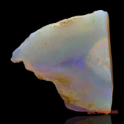Natural Untreated Fire Opal Loose Gemstone Fancy Rough From Australia 2.00 Cts 13x12x3 mm RC-755