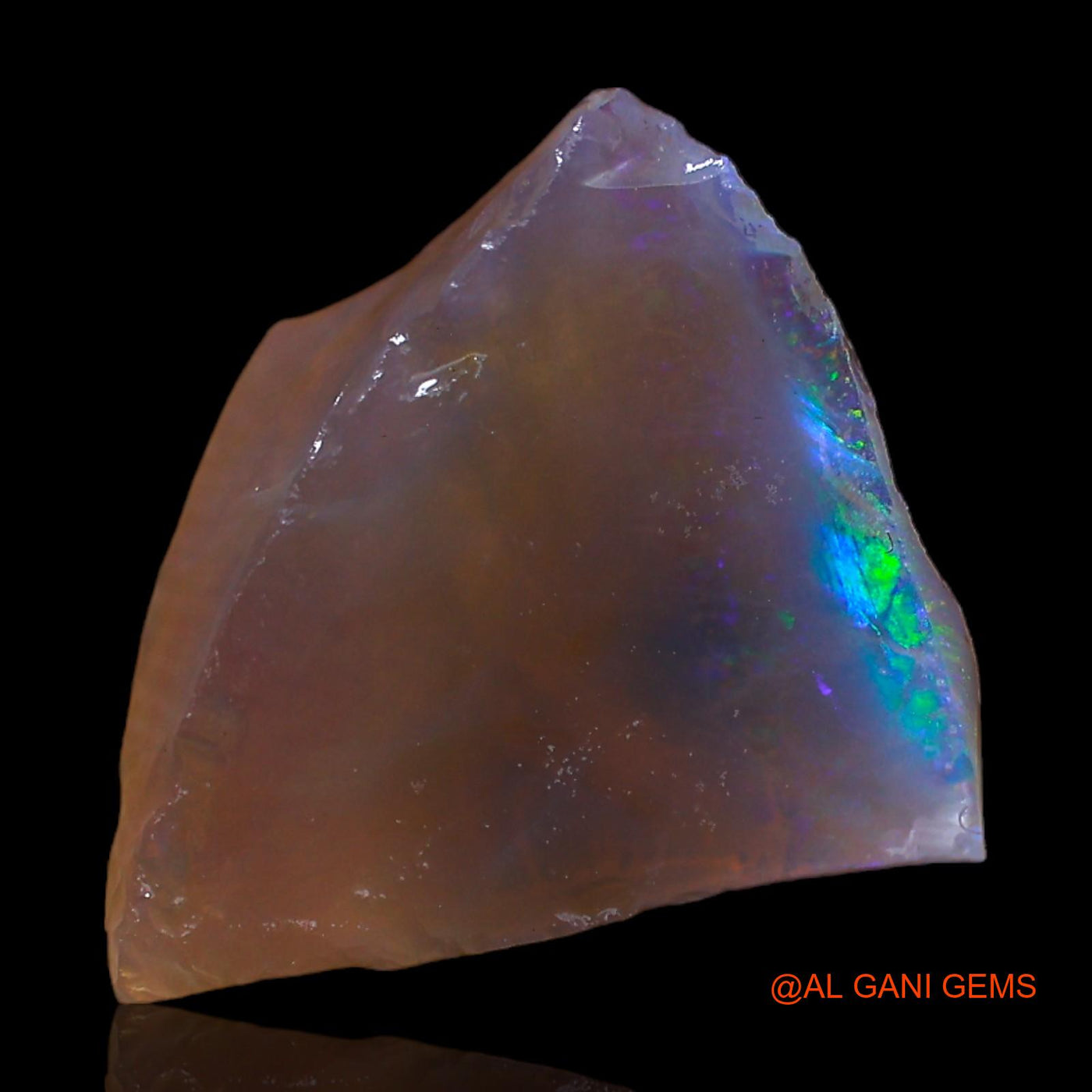 Natural Untreated Fire Opal Loose Gemstone Fancy Rough From Australia 3.00 Cts 13x11x5 mm RC-759