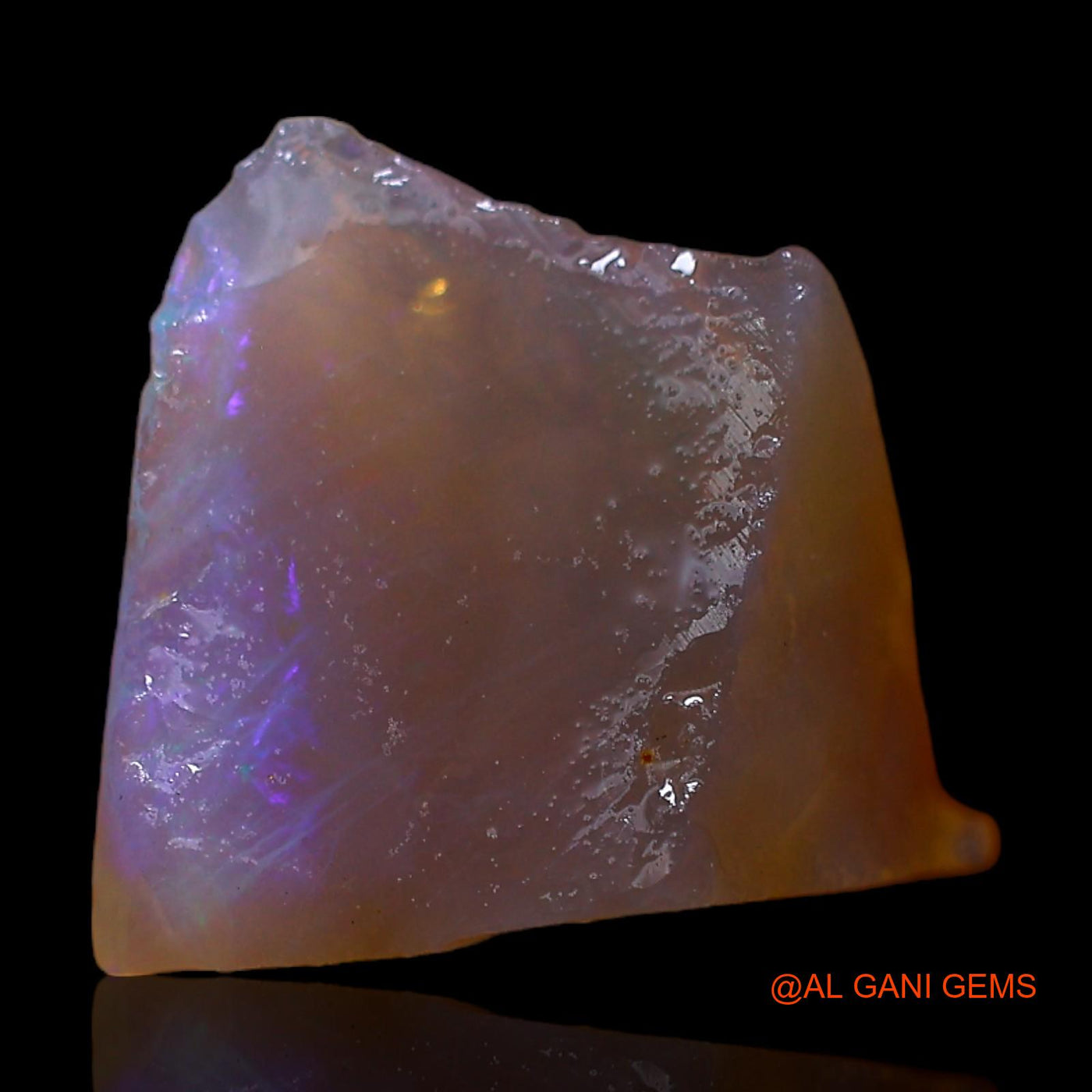 Natural Untreated Fire Opal Loose Gemstone Fancy Rough From Australia 3.00 Cts 13x11x5 mm RC-759