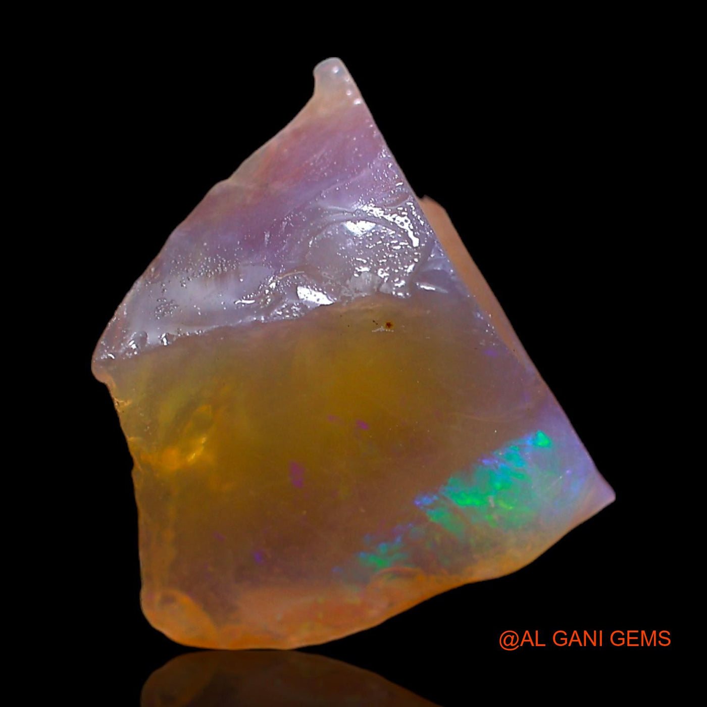 Natural Untreated Fire Opal Loose Gemstone Fancy Rough From Australia 3.00 Cts 13x11x5 mm RC-759