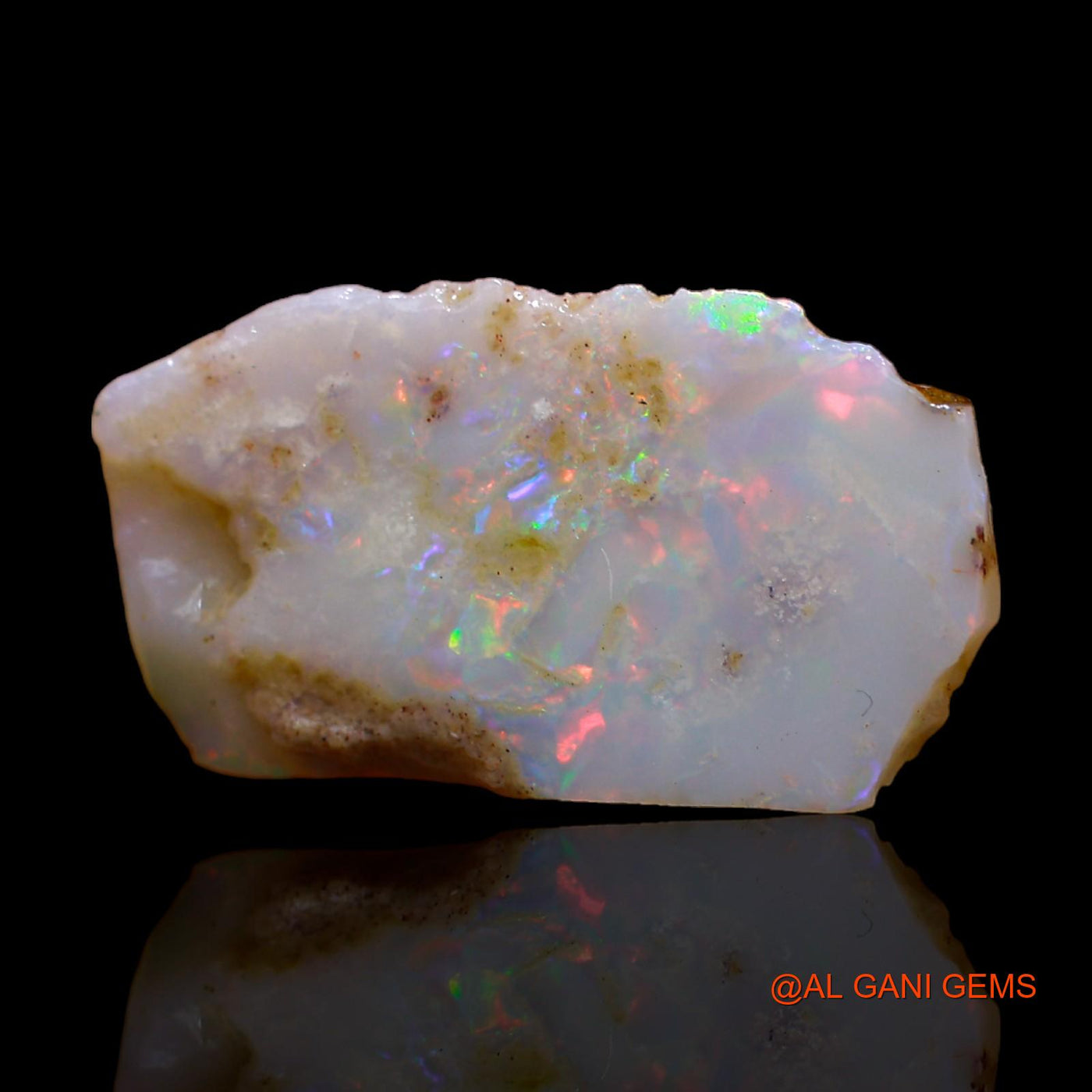 Natural Fire Opal Gemstone 5.00 Cts Loose Fancy Rough From Australia 20x12x3 mm RC-75