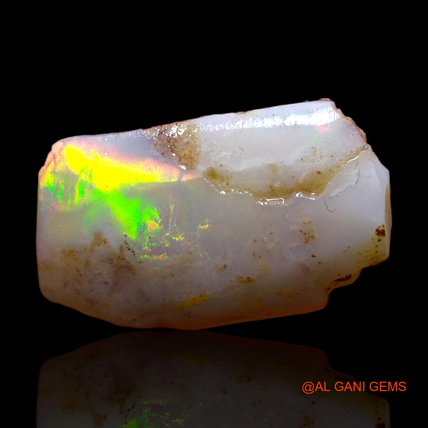 Natural Fire Opal Gemstone 5.00 Cts Loose Fancy Rough From Australia 20x12x3 mm RC-75