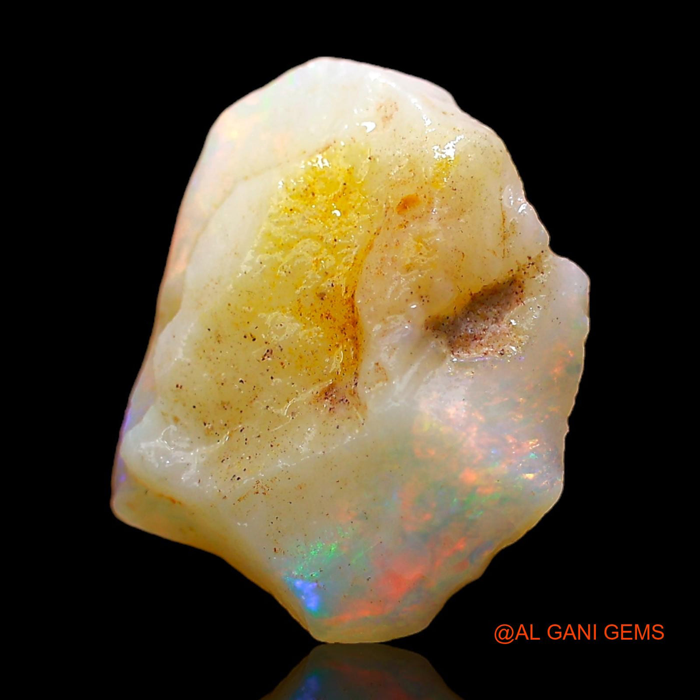 3.00 Cts Natural Australian Fire Opal Fancy Rough Loose Gemstone For Jewelry 13x11x5 mm RC-761