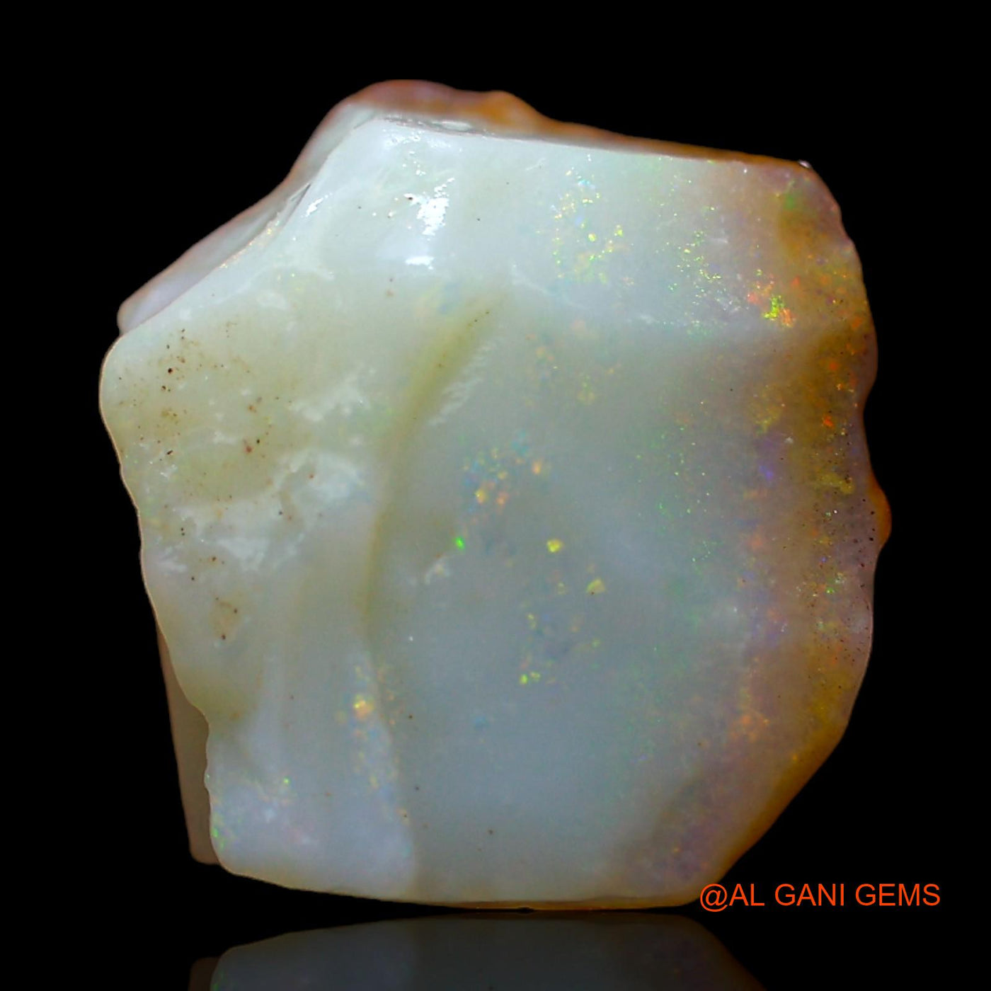 Natural Untreated Fire Opal Loose Gemstone Fancy Rough From Australia 5.00 Cts 13x11x6 mm RC-762