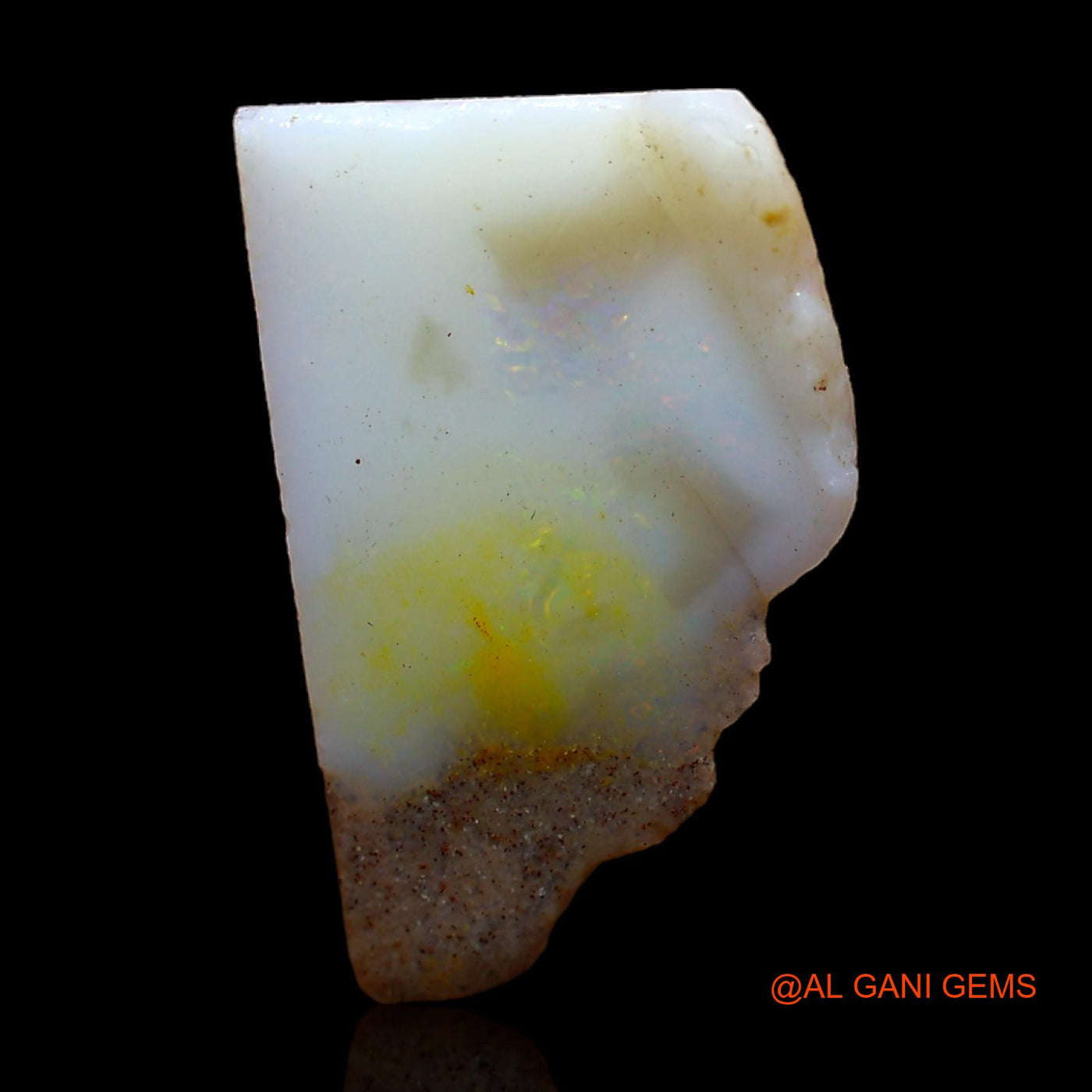 Natural Untreated Fire Opal Loose Gemstone Fancy Rough From Australia 7.00 Cts 19x12x6 mm RC-76