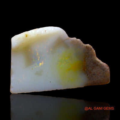 Natural Untreated Fire Opal Loose Gemstone Fancy Rough From Australia 7.00 Cts 19x12x6 mm RC-76