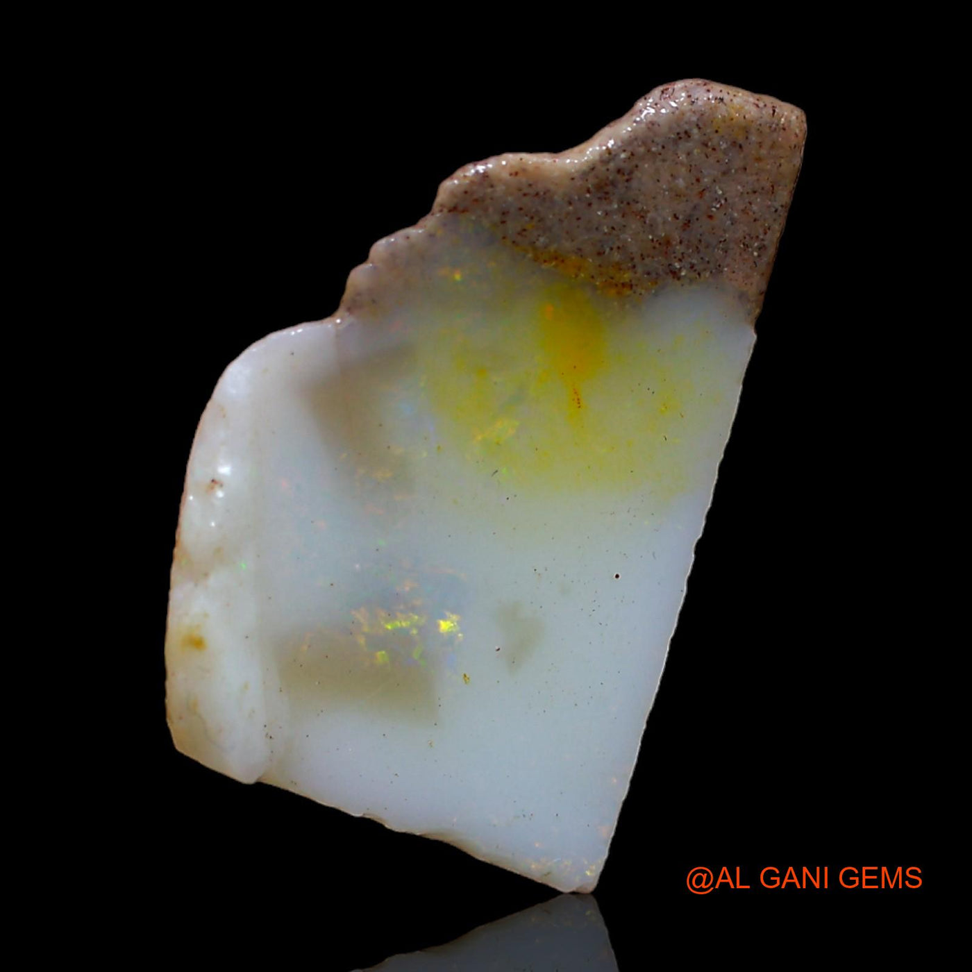 Natural Untreated Fire Opal Loose Gemstone Fancy Rough From Australia 7.00 Cts 19x12x6 mm RC-76