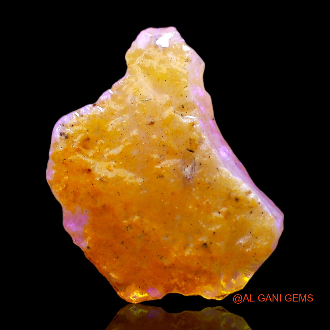 2.00 Cts Natural Australian Fire Opal Fancy Rough Loose Gemstone For Jewelry 14x10x2 mm RC-771