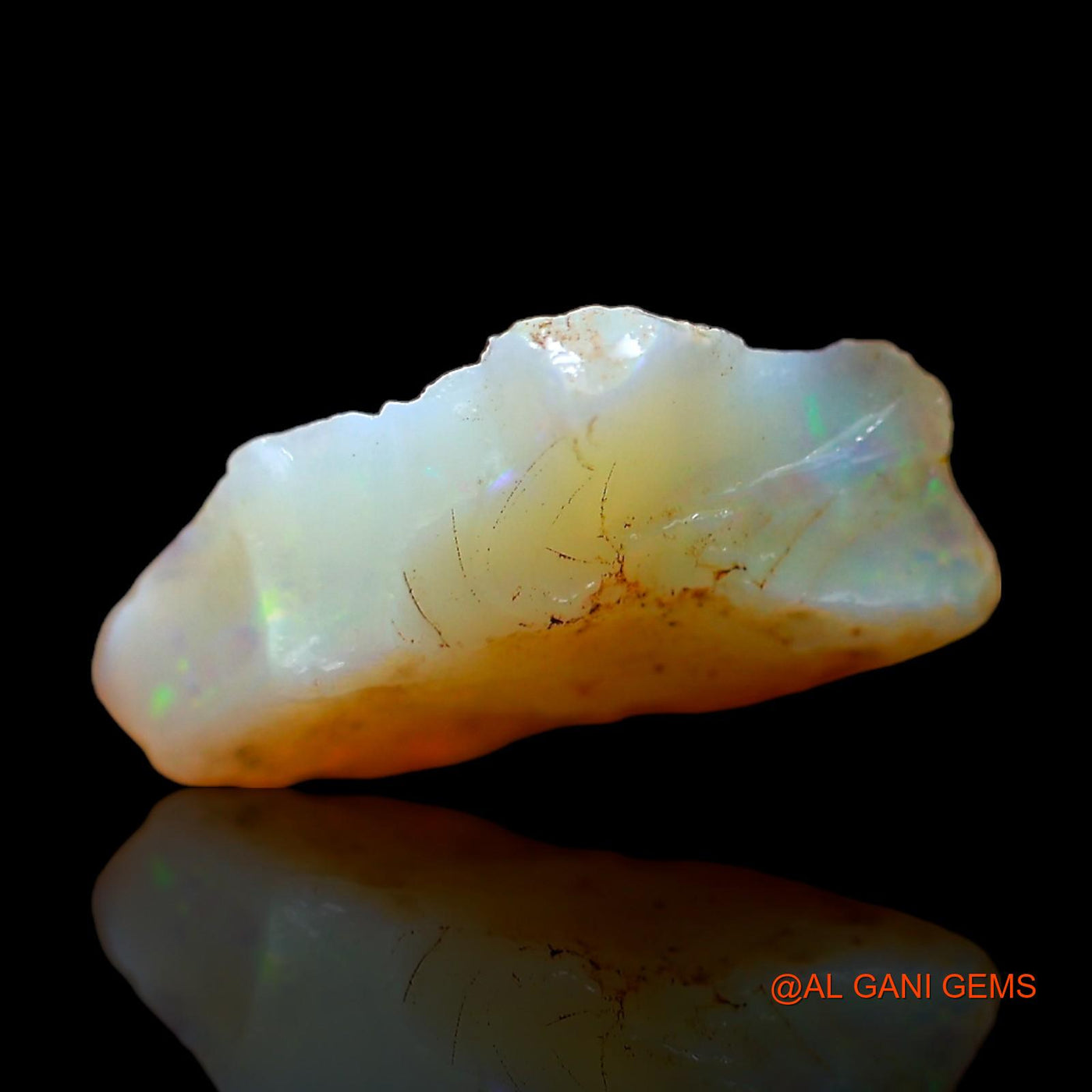 3.00 Cts Natural Australian Fire Opal Fancy Rough Loose Gemstone For Jewelry 16x9x5 mm RC-772