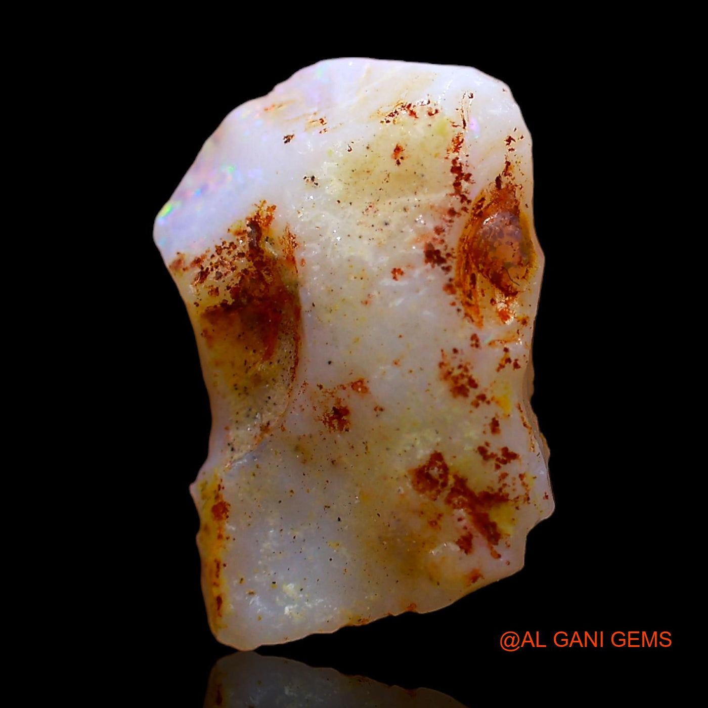 2.00 Cts Natural Australian Fire Opal Loose Gemstone Fancy Rough 13x9x3 mm RC-773