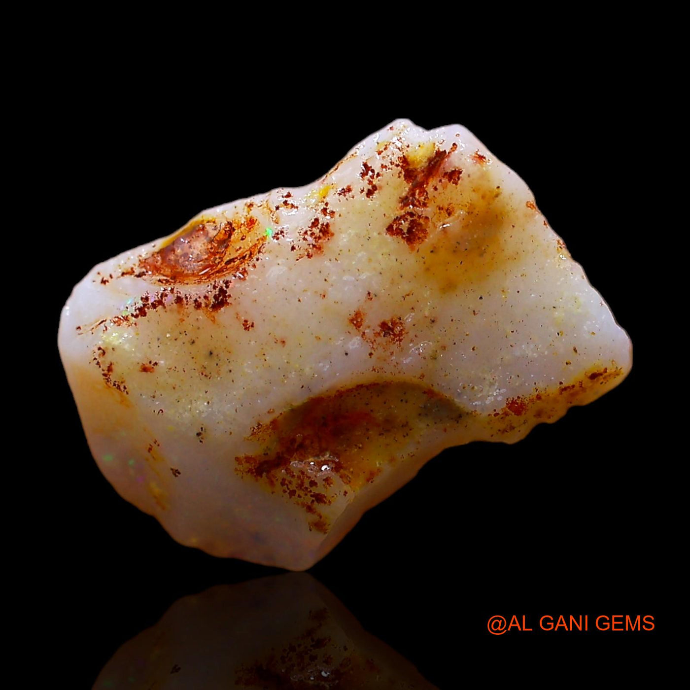 2.00 Cts Natural Australian Fire Opal Loose Gemstone Fancy Rough 13x9x3 mm RC-773