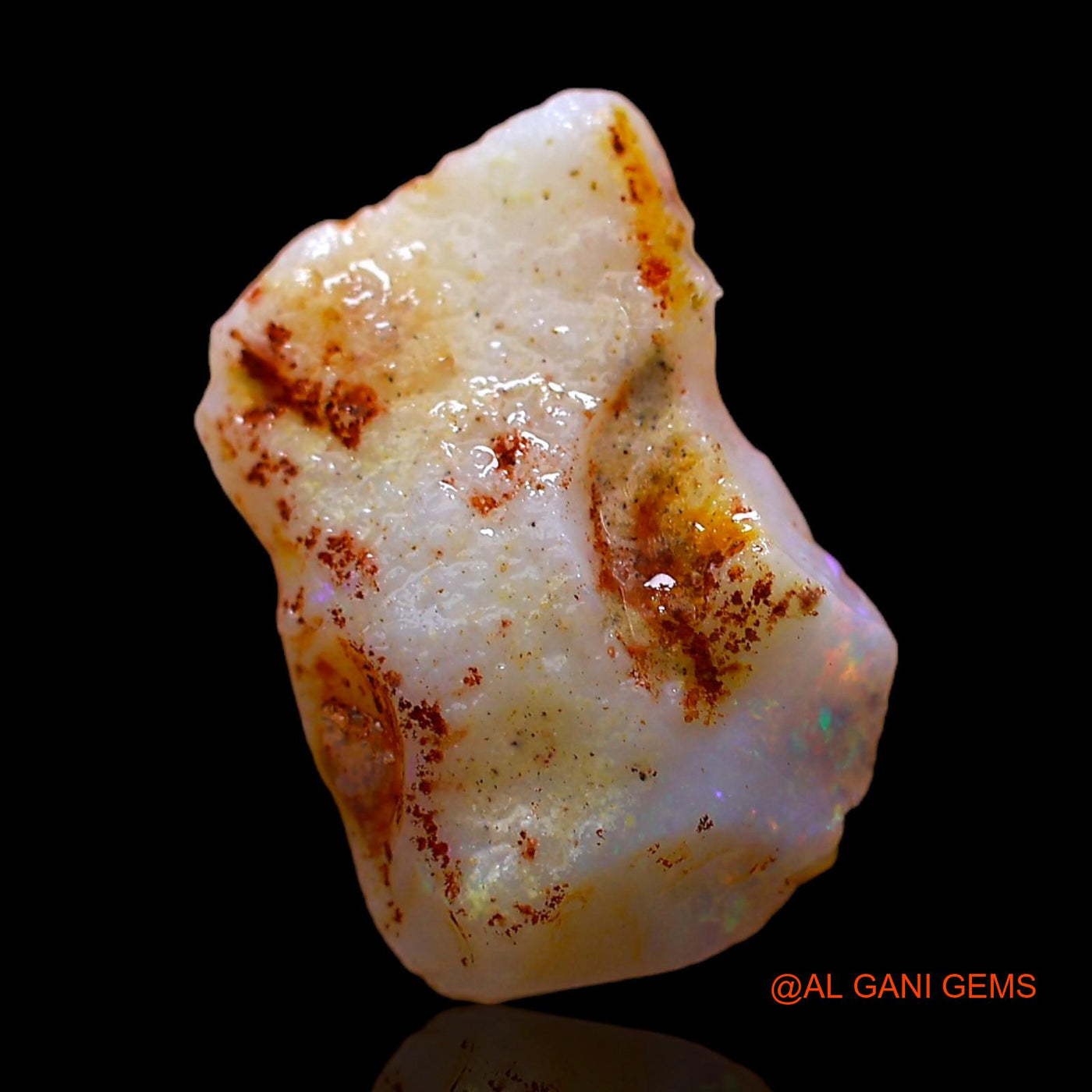 2.00 Cts Natural Australian Fire Opal Loose Gemstone Fancy Rough 13x9x3 mm RC-773