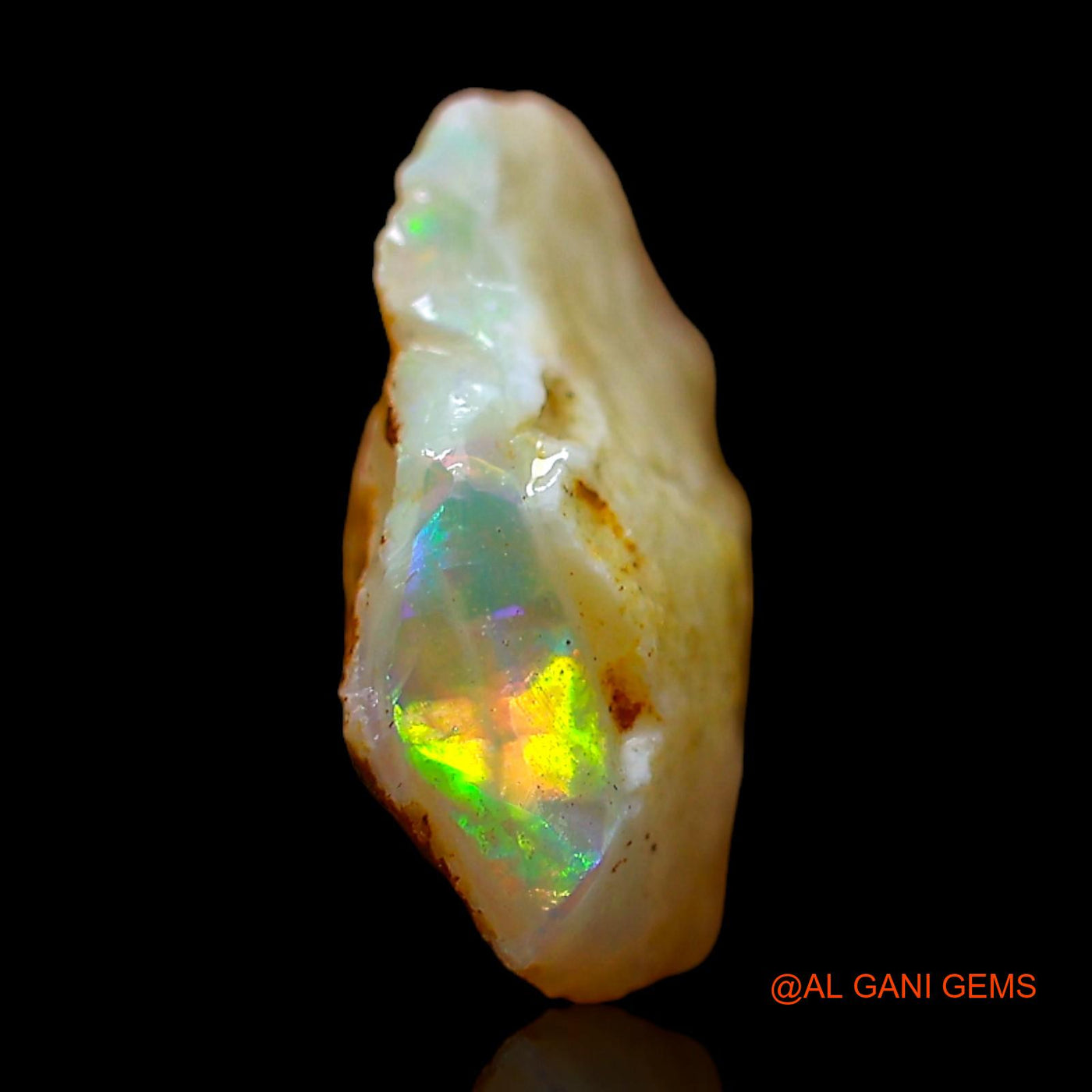 2.00 Cts Natural Australian Fire Opal Loose Gemstone Fancy Rough 12x9x4 mm RC-783