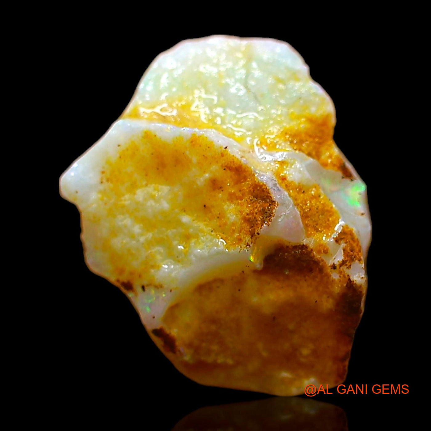 2.00 Cts Natural Australian Fire Opal Loose Gemstone Fancy Rough 12x9x4 mm RC-783