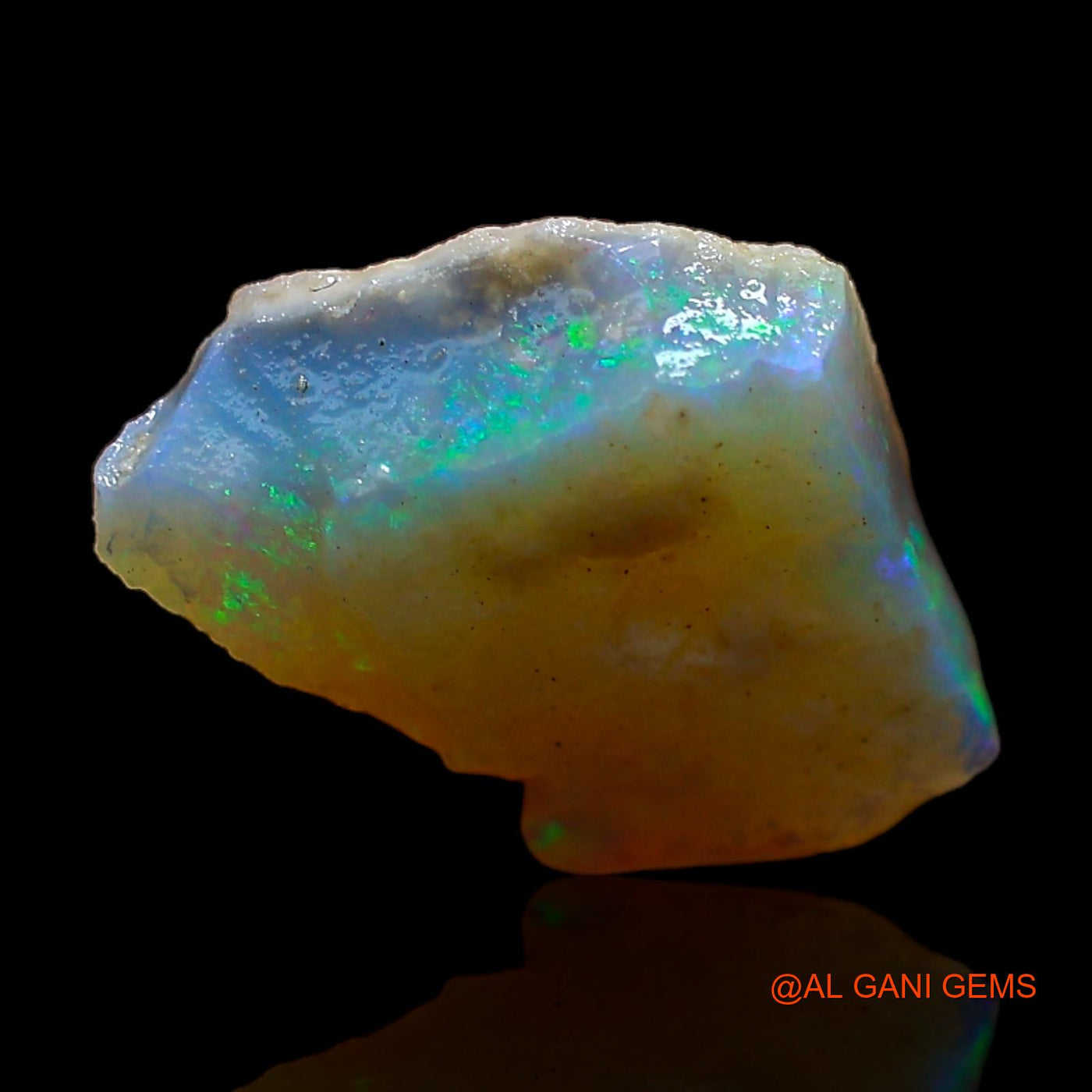 2.00 Cts Natural Australian Fire Opal Loose Gemstone Fancy Rough 11x10x3 mm RC-791