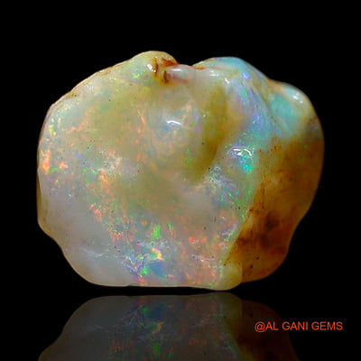 Natural Fire Opal Gemstone 3.00 Cts Loose Fancy Rough From Australia 9x8x7 mm RC-798
