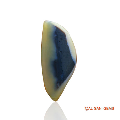 51.00 Cts Natural Australian Black Opal Fancy Cabochon Loose Gemstone For Jewelry 47x21x7 mm RC-7