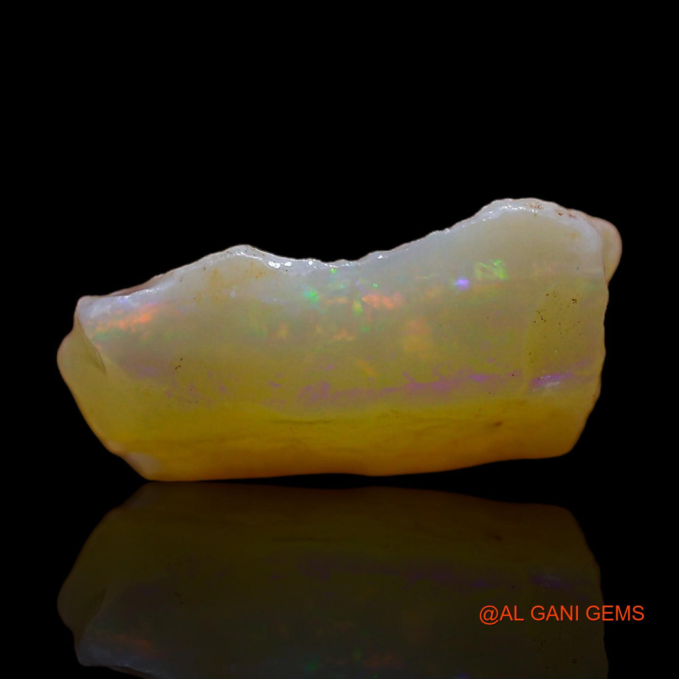 5.00 Cts Natural Australian Fire Opal Loose Gemstone Fancy Rough 15x11x5 mm RC-800