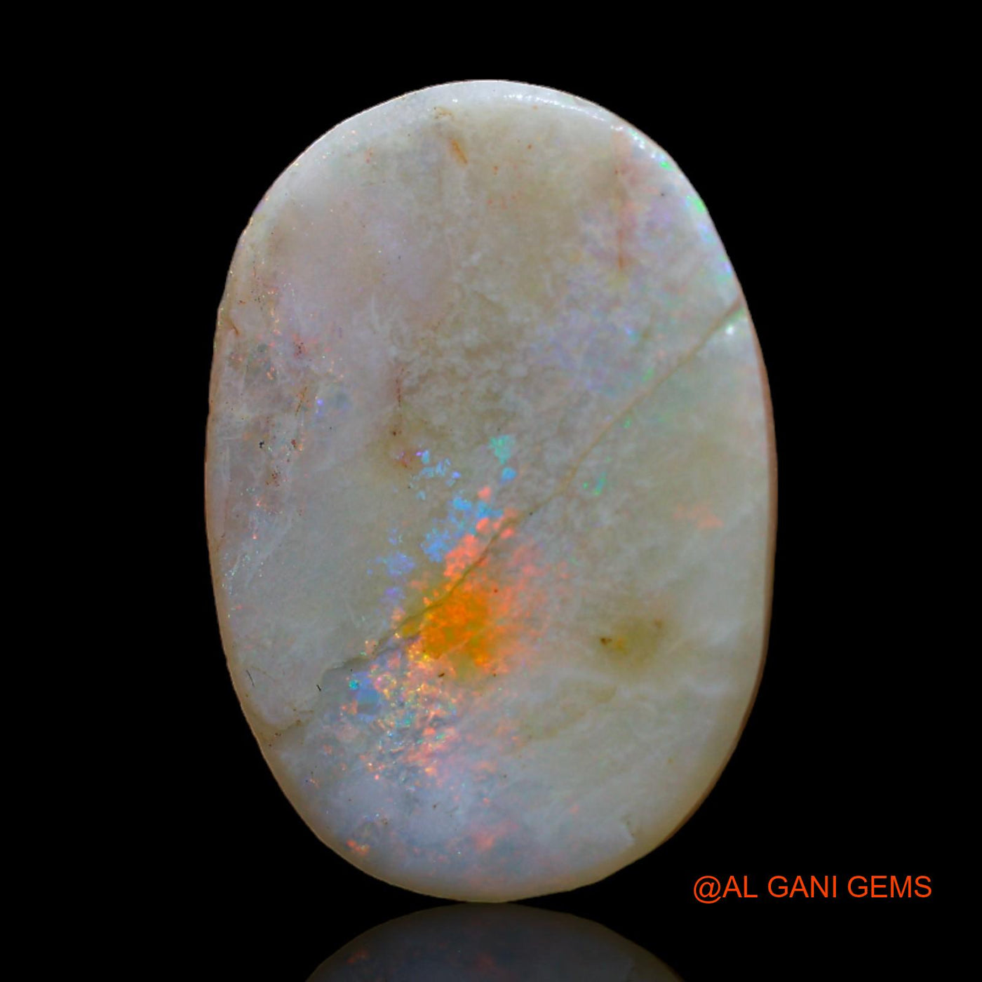 12.00 Cts Natural Australian Fire Opal Oval Rough Loose Gemstone For Jewelry 23x16x4 mm RC-801
