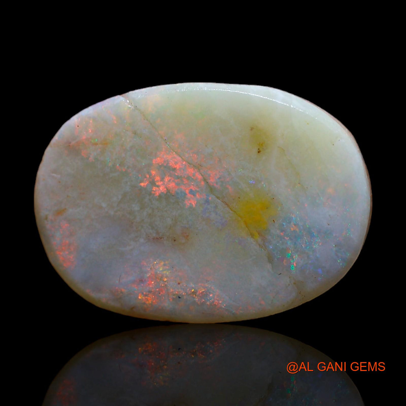 12.00 Cts Natural Australian Fire Opal Oval Rough Loose Gemstone For Jewelry 23x16x4 mm RC-801